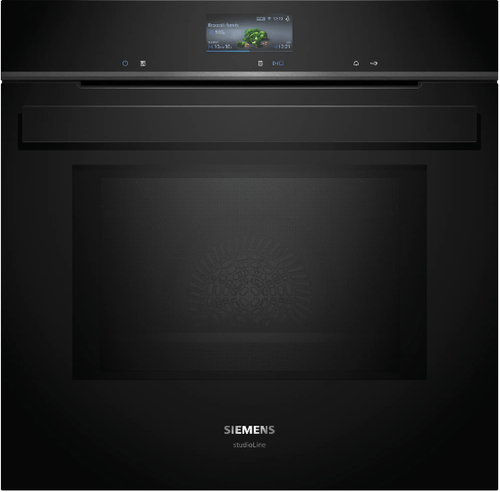Indbygningsovn med mikro 67l m/disp sort - Siemens iQ700 - HM976GMB1
